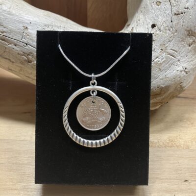1963 Sixpence Swing Thru Necklace