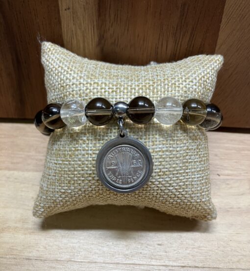 1963 Threepence Beaded Bracelet - Image 4