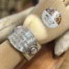 Have a few wines say a few fuck words & you'll spark up leather cuff - Image 2