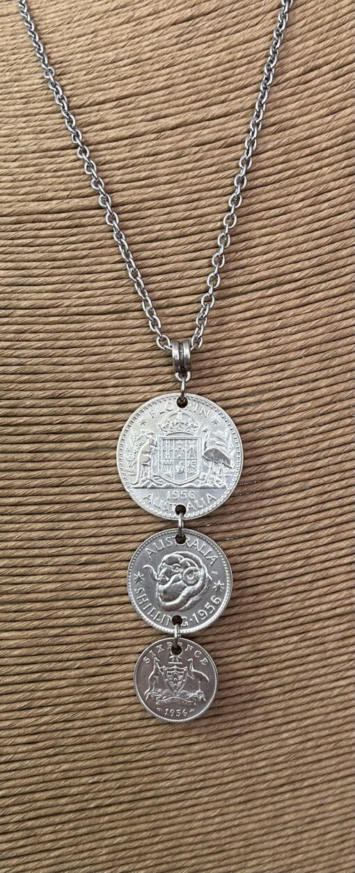 1956 Triple Coin Necklace - Image 3