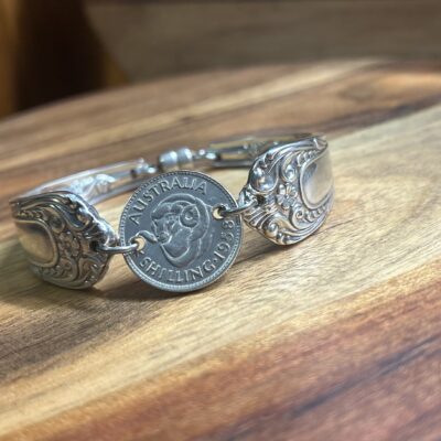 1958 Australian Shilling Cutlery Bracelet