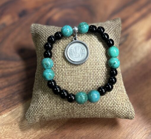 1964 Threepence Beaded Bracelet