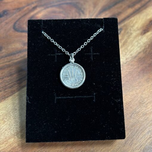 1964 Threepence Sterling Silver Necklace - Image 2