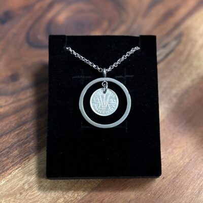1964 Swing Thru Bezel Coin Necklace