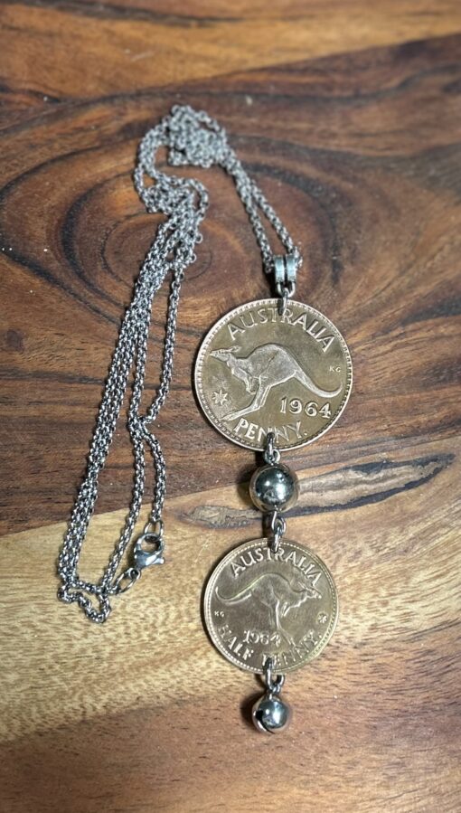 1964 Double Coin Necklace - Image 2