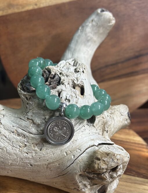 1964 NZ Coin Beaded Bracelet - Image 2