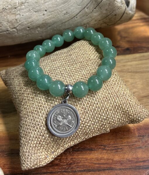 1964 NZ Coin Beaded Bracelet - Image 3