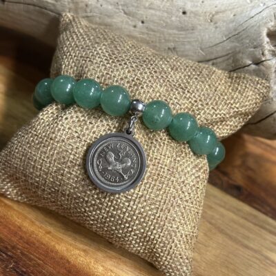 1964 NZ Coin Beaded Bracelet