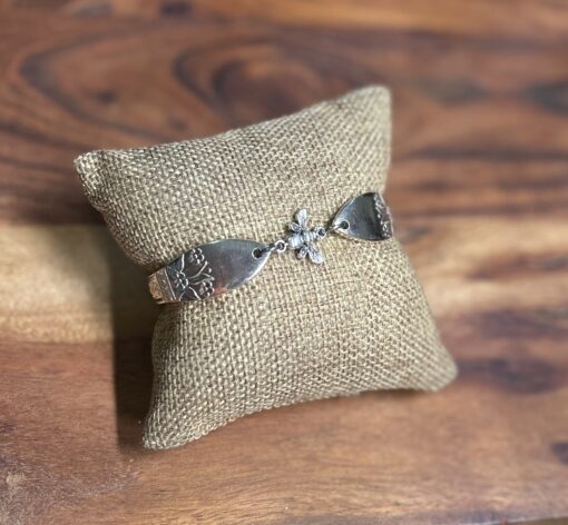 Angora Silverware Bee Bracelet