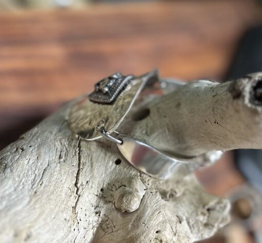 Amazing Hand Textured Vintage Spoon Bracelet - Image 3