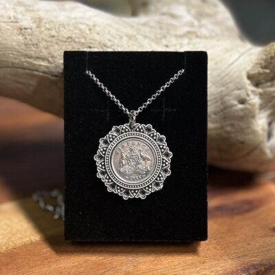 1955 Australian Sixpence necklace