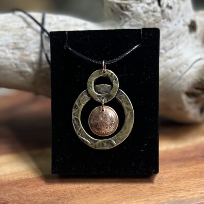 Australian one cent coin necklace
