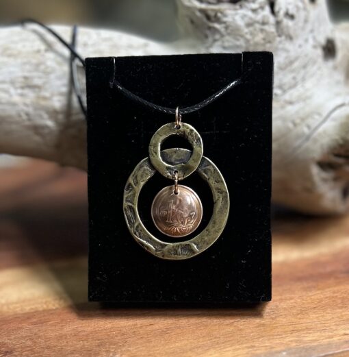 Australian one cent coin necklace