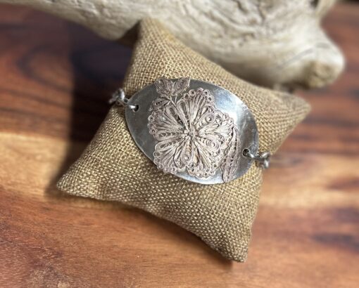 Vintage Filligree Spoon Bracelet