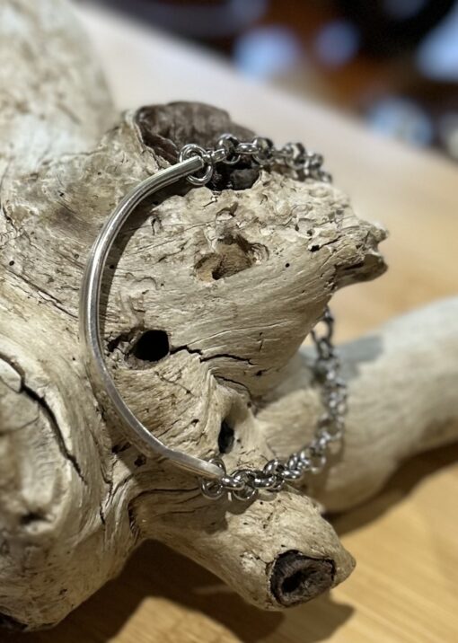 Single Vintage Spoon Handle Chain Bracelet - Image 2