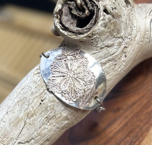 Vintage Filligree Spoon Bracelet - Image 3