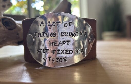 Repurposed Handstamped Spoon Cuff - Image 3