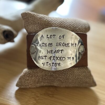 Repurposed Handstamped Spoon Cuff