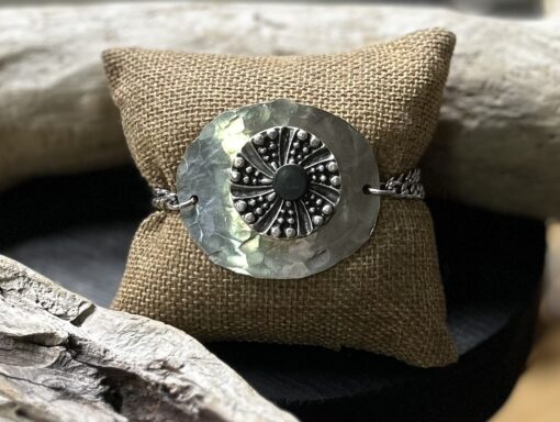 Hand Textured One of a Kind Spoon Bracelet