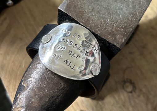 Do it with passion or not at all leather cuff - Image 2