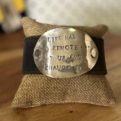 Vintage Handstamped Spoon Bowl Cuff