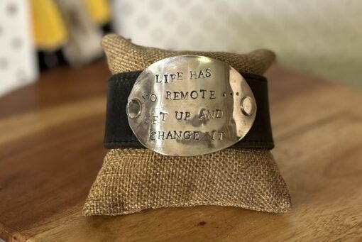 Vintage Handstamped Spoon Bowl Cuff