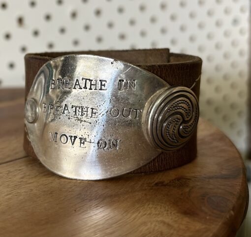Breathe in Breathe out Move on Unisex Cuff