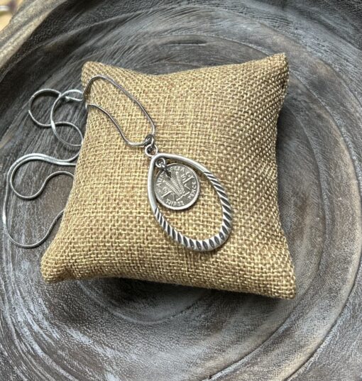 Authentic 1950 Australian Threepence Necklace - Image 3