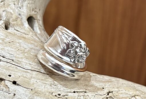 1950's Daffodil Silverware Ring