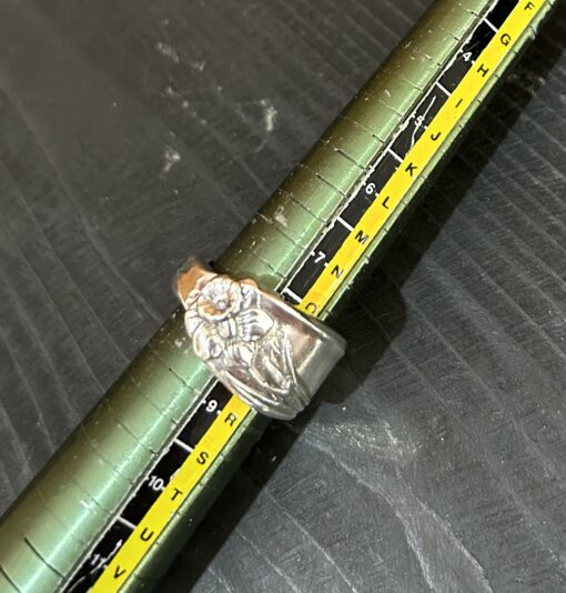 1950's Daffodil Silverware Ring - Image 3