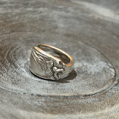 1950's Daffodil Silverware Ring