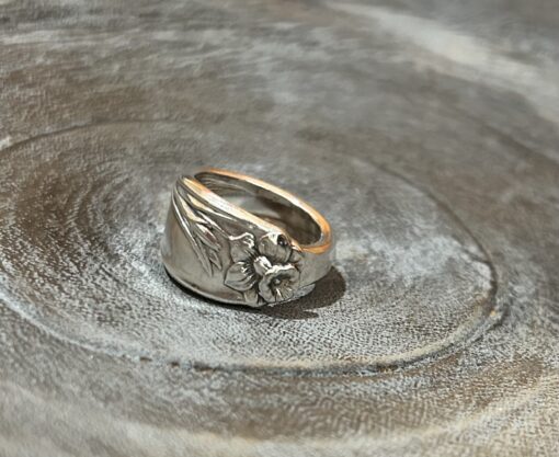 1950's Daffodil Silverware Ring