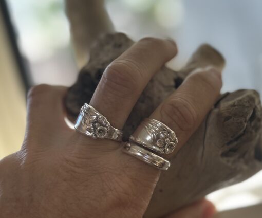 1950's Daffodil Silverware Ring - Image 5