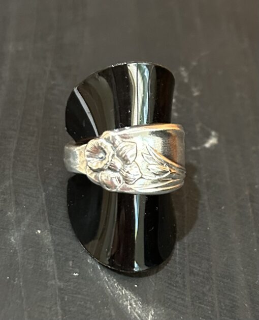 1950's Daffodil Silverware Ring - Image 4