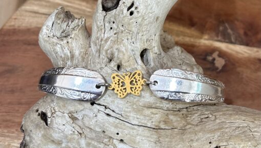 Whimsy Vintage Butterfly Bracelet - Image 3