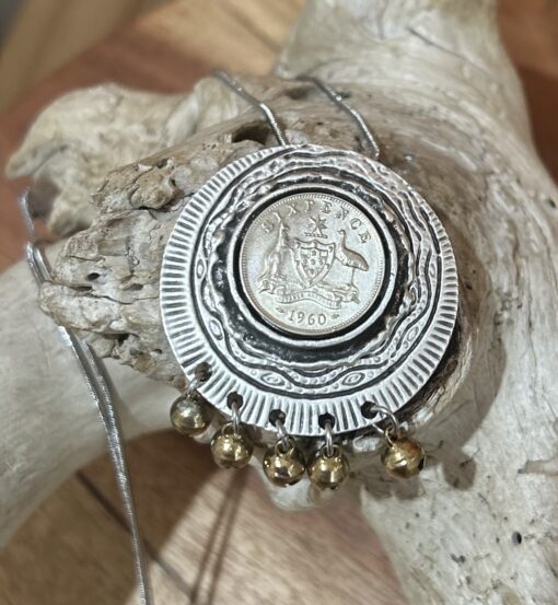 Unique One of a Kind 1960 Coin Necklace - Image 4