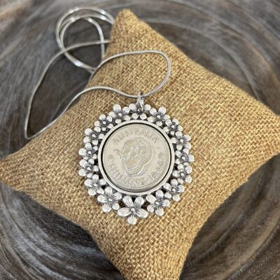 1946 Australian Shilling Decorative Necklace