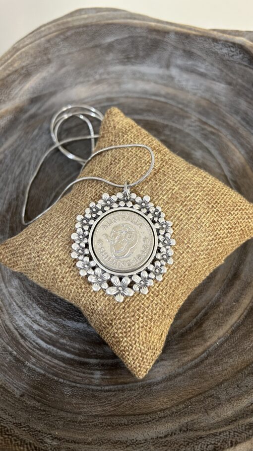 1946 Australian Shilling Decorative Necklace