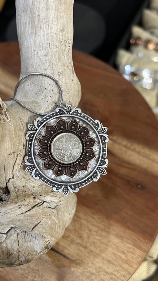 Unique Style 1951 Threepence Coin Necklace