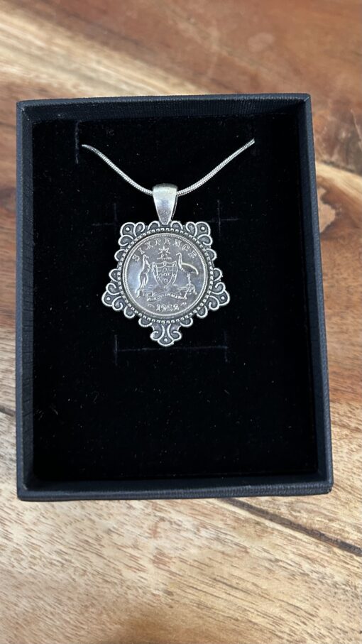 1952 Authentic Sixpence Necklace - Image 2