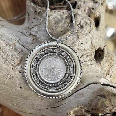 Double Bezel 1953 Threepence Necklace