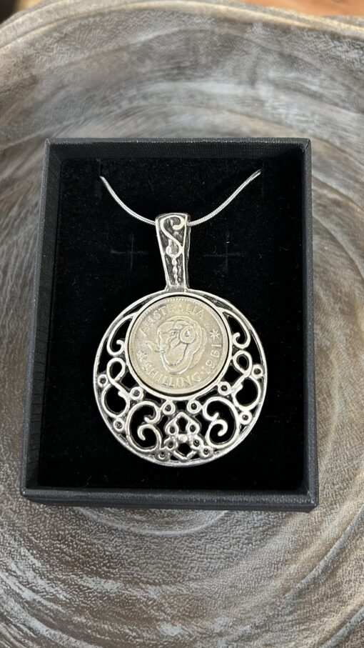 1961 Genuine Australian Shilling Necklace