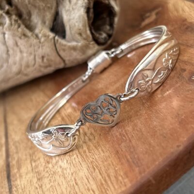 Embassy Silverware Heart Bracelet