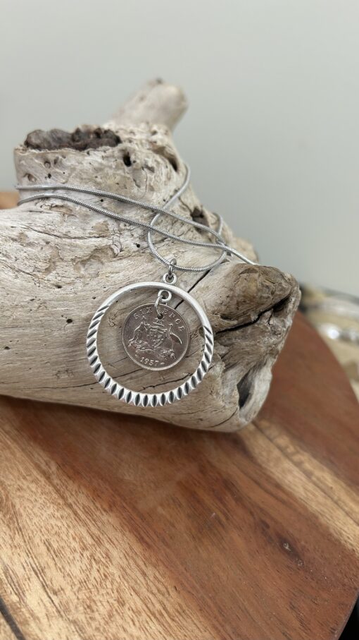 1957 Australian Sixpence necklace - Image 2