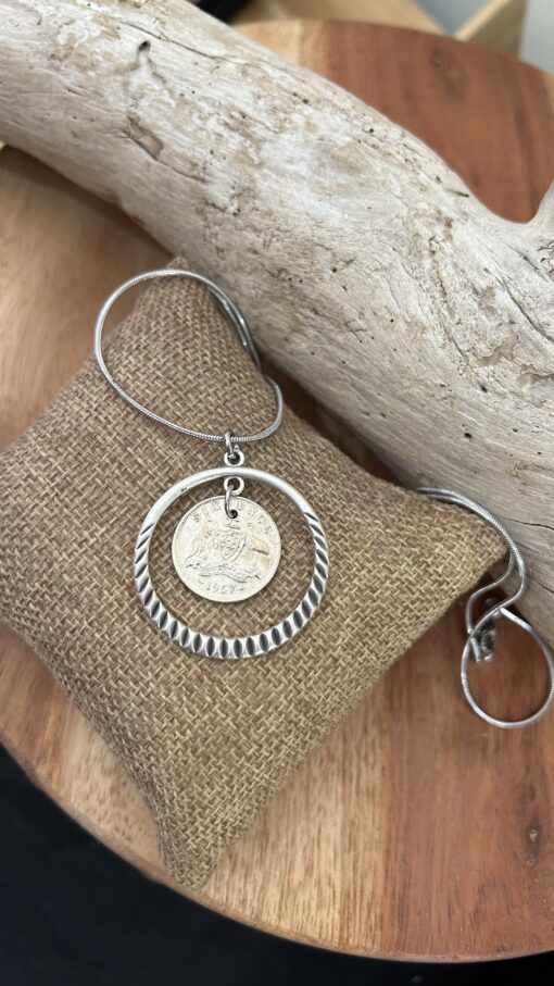 1957 Australian Sixpence necklace - Image 3