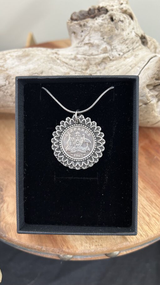 1945 Australian Sixpence Necklace - Image 3