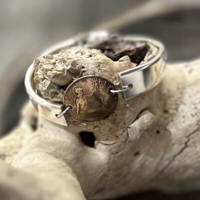 Domed 1908 Australian Half Penny Vintage Bracelet