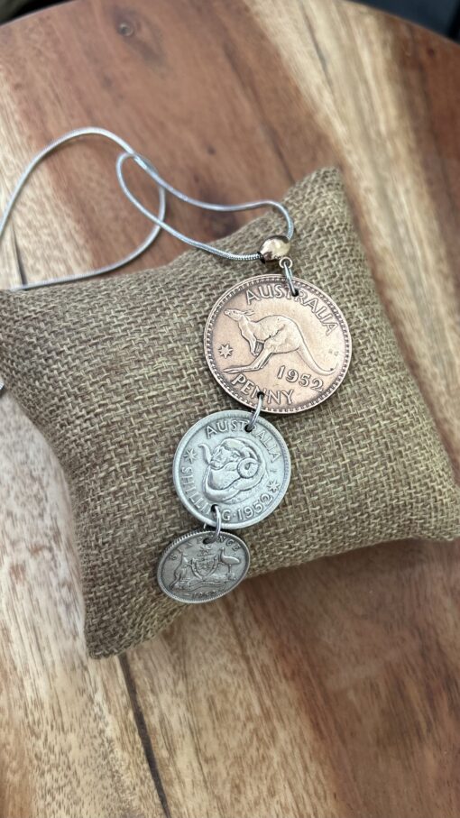 1952 Triple Coin Necklace - Image 2