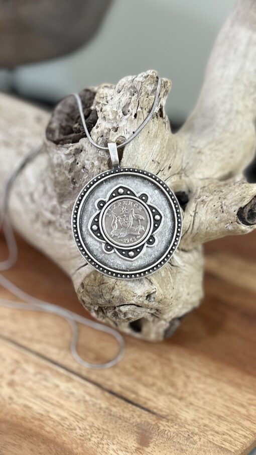 Unique 1961 Sixpence Necklace - Image 2