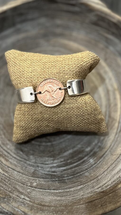 1964 Australian Half Penny Bracelet : End of Pre Decimal Heirloom - Image 3